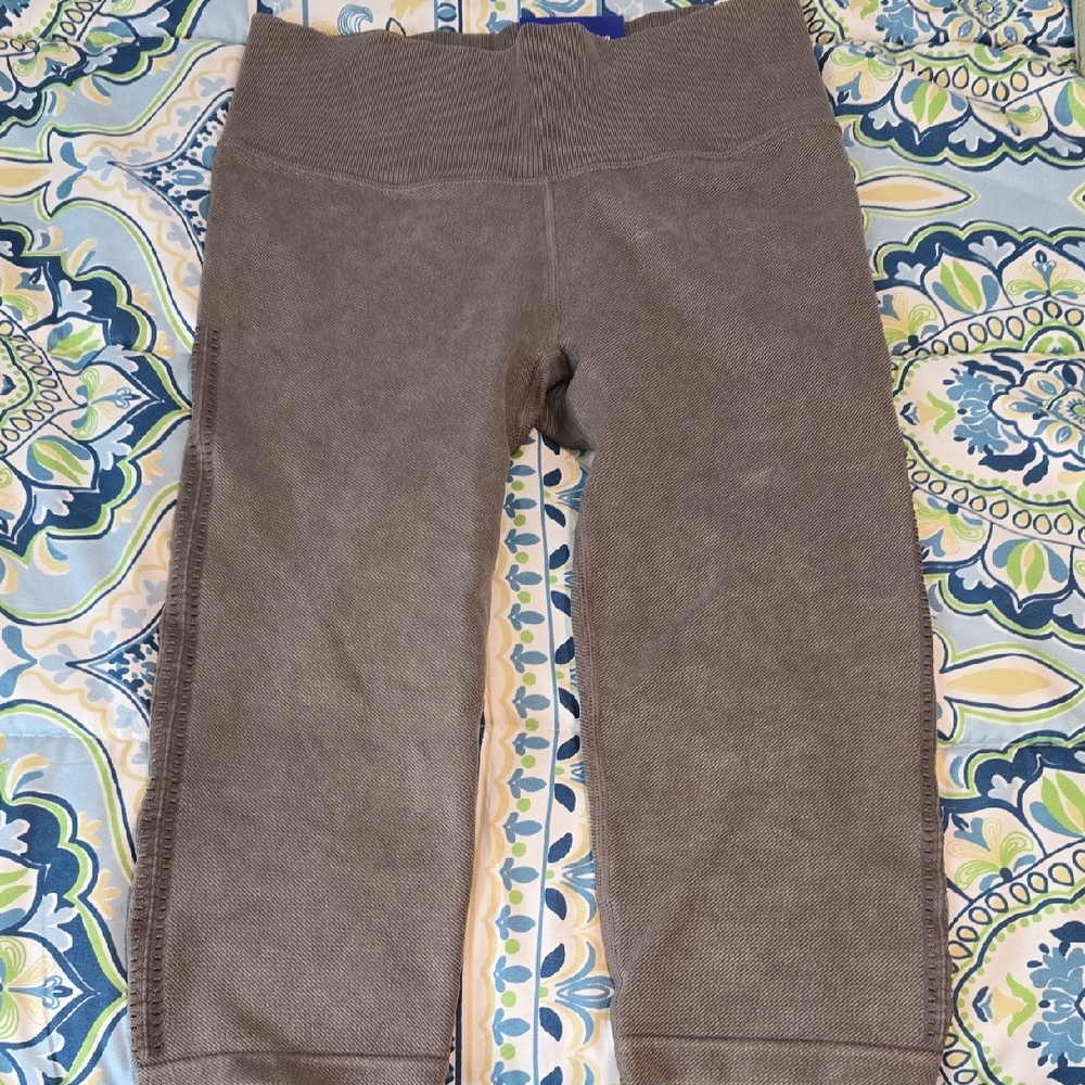JoyLab Brown Knit Leggings Cropped NWT